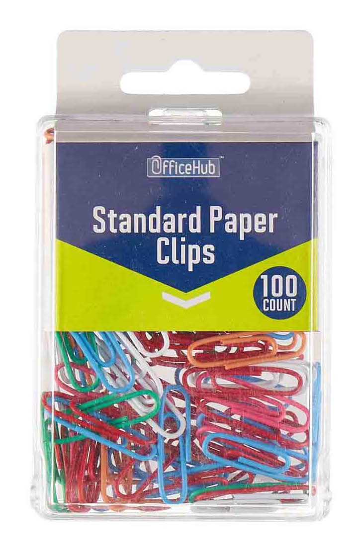 Office Hub Standard Paper Clips 100 Ct