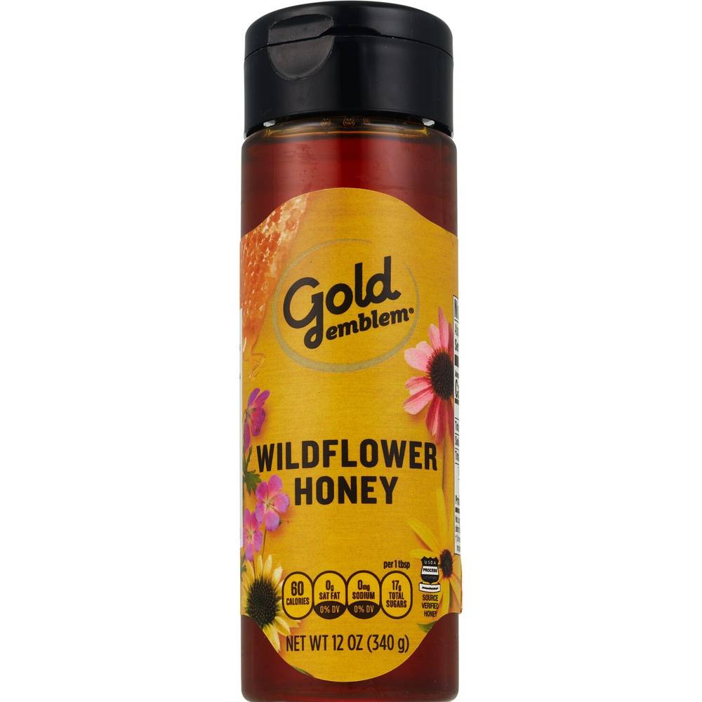 Gold Emblem 100% Pure Wildflower Honey, 12 oz