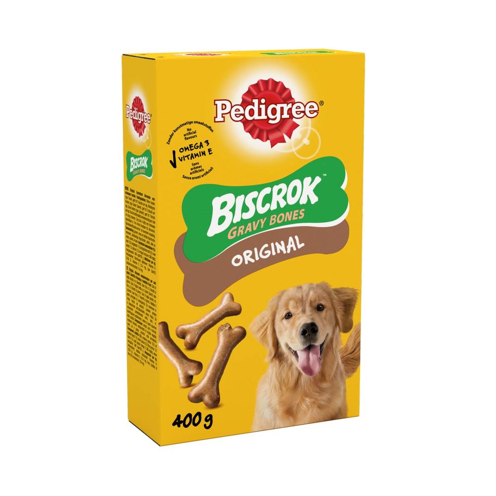 Pedigree Original Biscrok Gravy Bones Adult Dog Treats (400g)