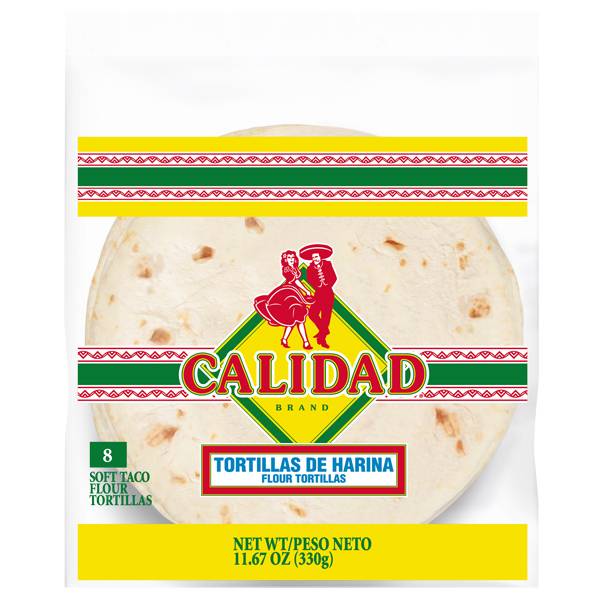 Calidad Soft Taco Flour Tortillas (8 pack)