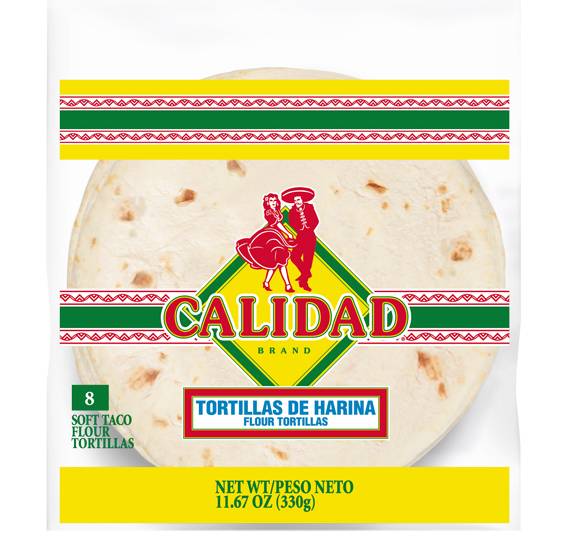 Calidad Soft Taco Flour Tortillas (11.67 oz, 8 ct)