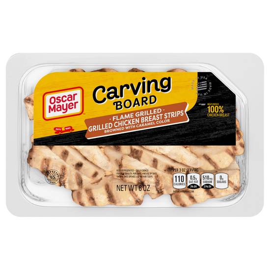 Oscar Mayer Carving Board Flame Grilled Chicken Breast Strips (6 oz)