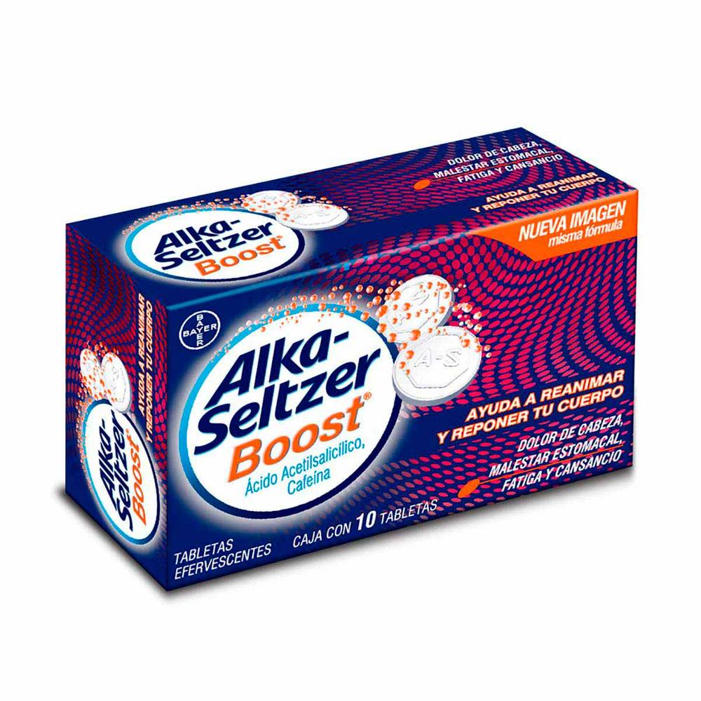 Bayer · Alka-seltzer boost tabletas efervescentes (10 un)