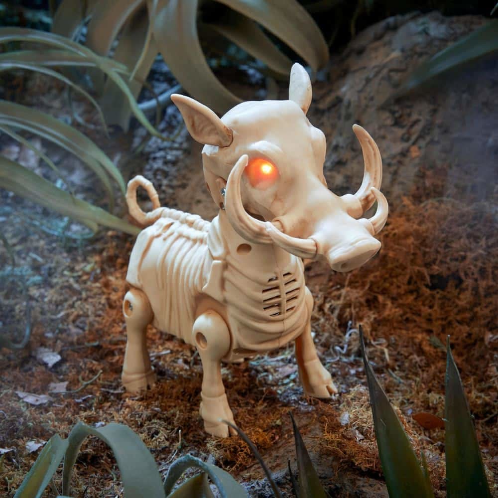 Home Accents Holiday Halloween Classics Animated Led Skeleton Wild Boar