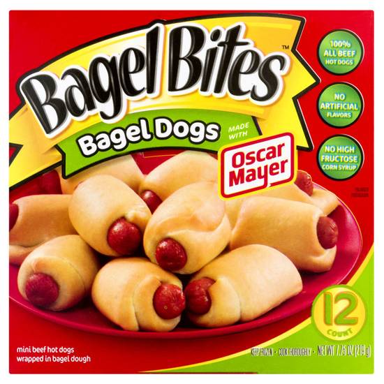 Bagel Bites Frozen Bagel Hot Dogs 12ct 7.75oz