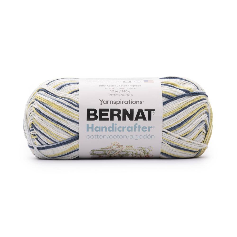 Yarnspirations Bernat Handicrafter Cotton Yarn Multi Navy Delivery Near