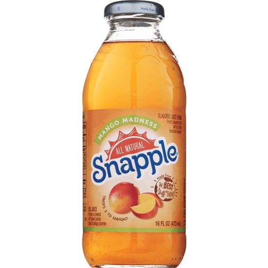 Snapple Flavored Juice Drink Mango Madness Single Bottle