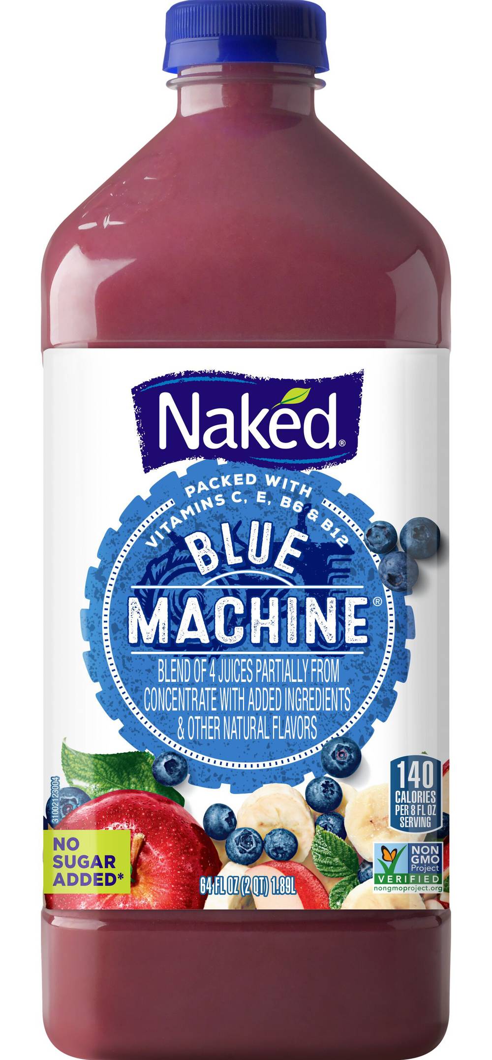 Naked 100% Juice Blend, Blue Machine (64 fl oz)