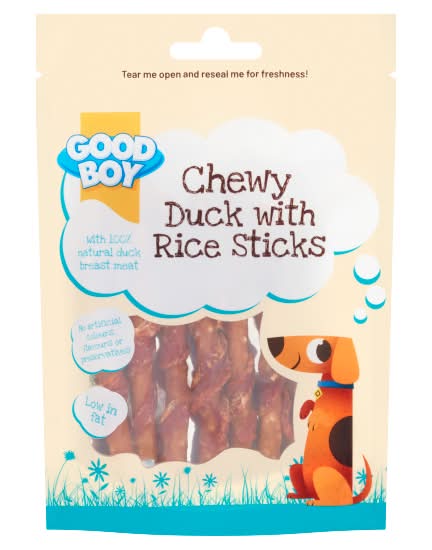 Good Boy Duck and Rice Sticks Dog Treats (60g)