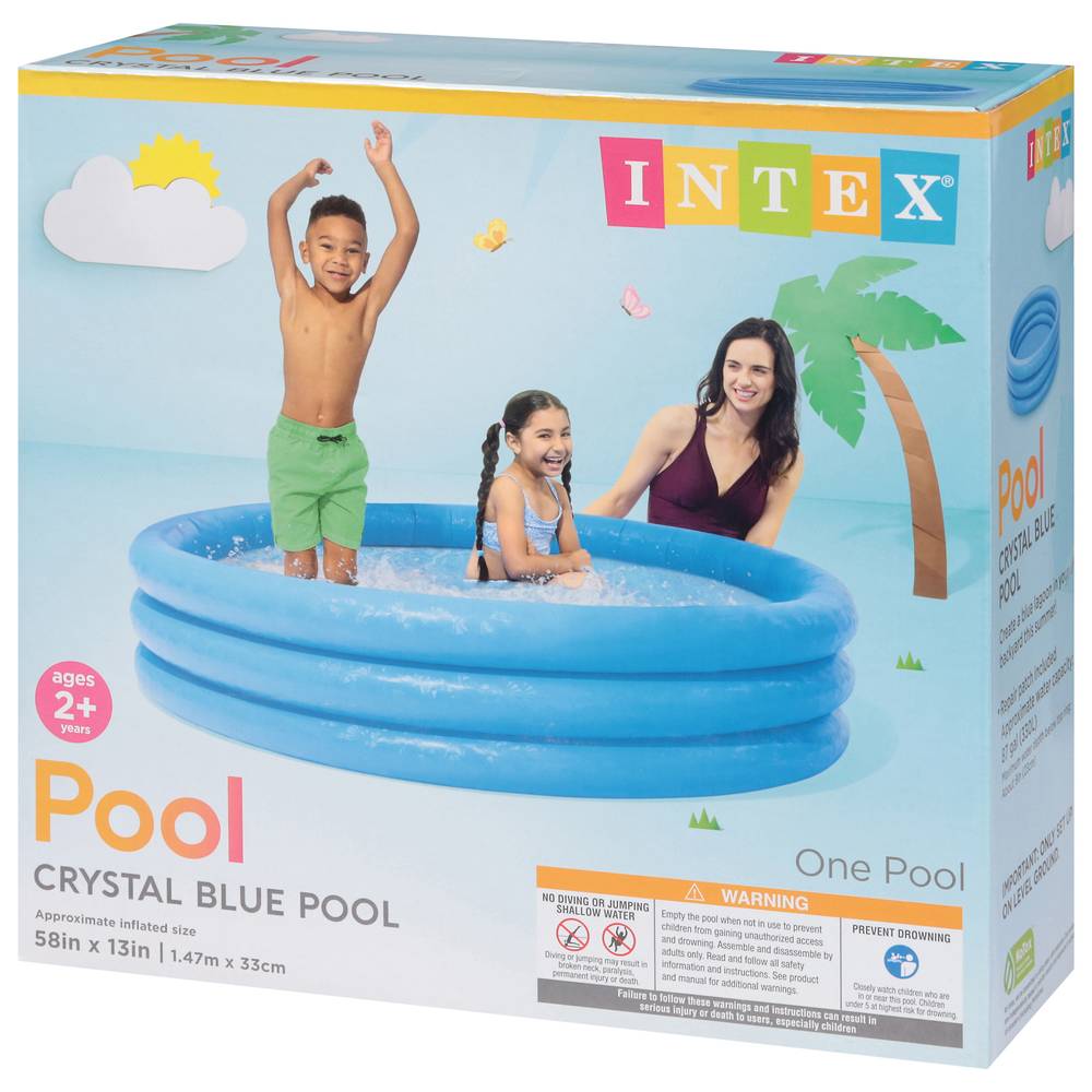 Deals on Intex Crystal Blue Inflatable Pool Delivered in as