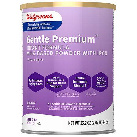 Gentle Premium Infant Formula Milk-Based Powder With Iron