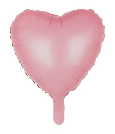 INFLATED Foil Heart Balloon Pink Heart