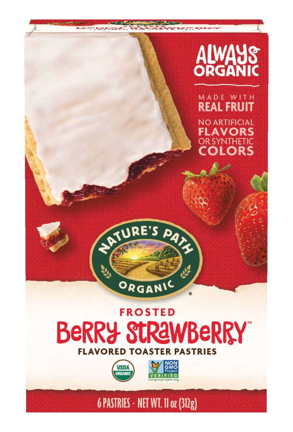 Nature's Path Frosted Berry Strawberry Toaster Pastries (11 oz)