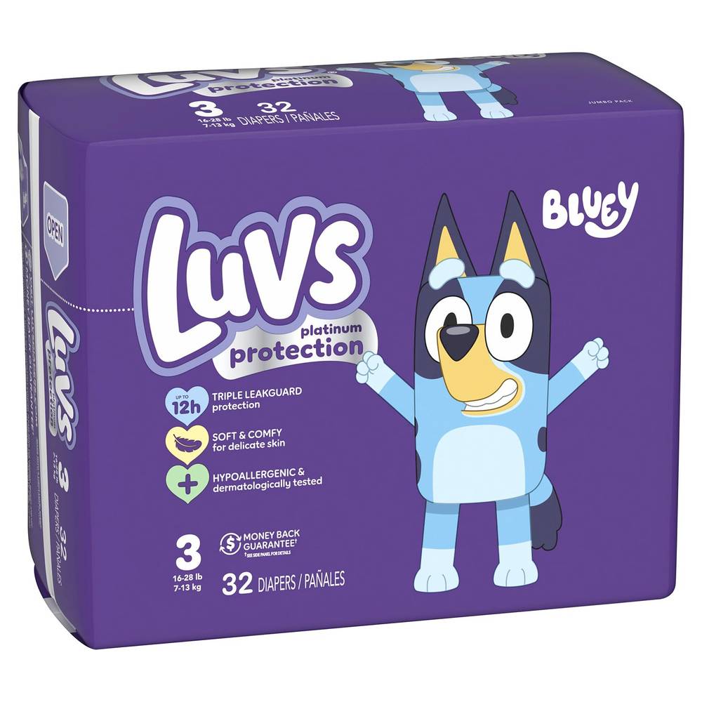 Luvs Pro Level Leak Protection Diapers, Size 3, 32 Ct