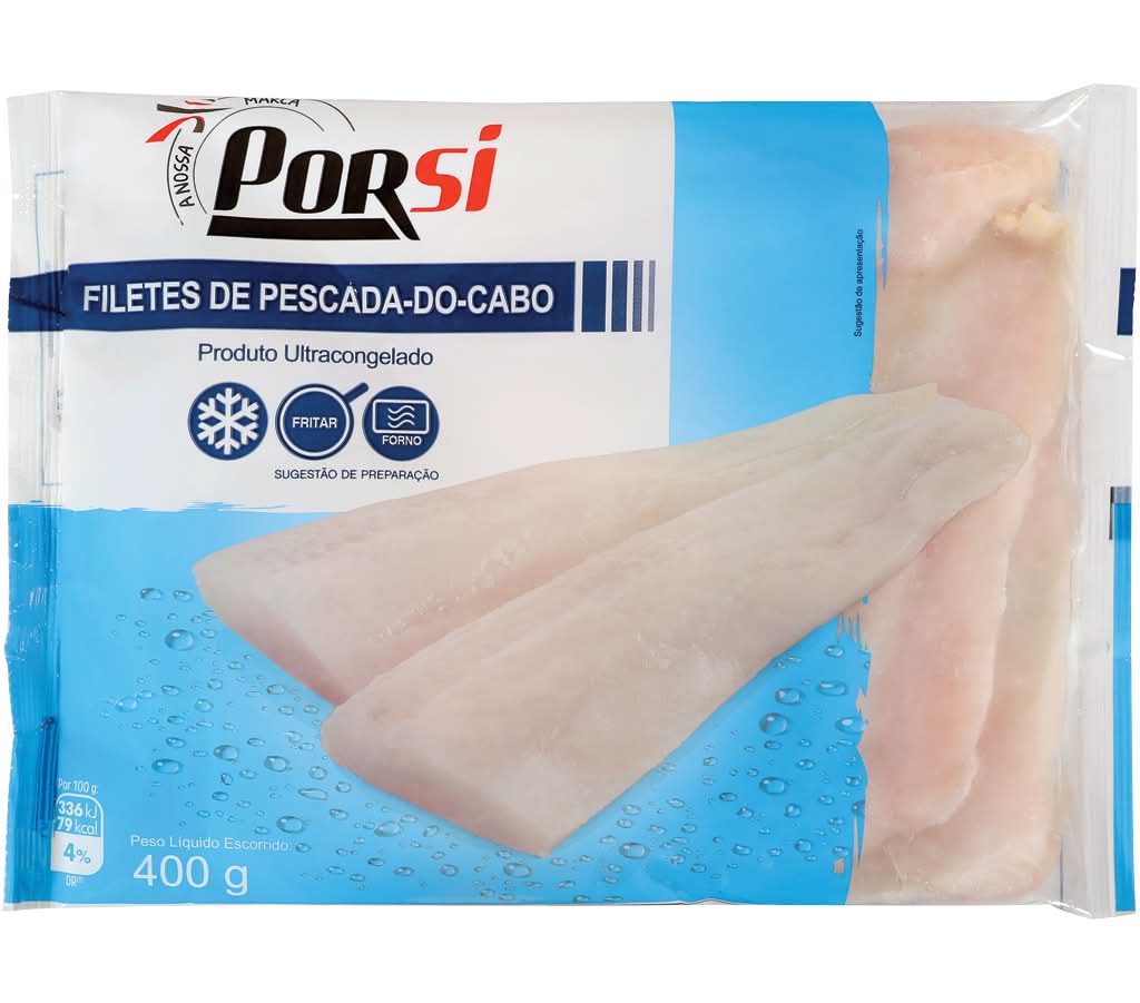 PorSi - Filetes de pescada, embalagem de 400g
