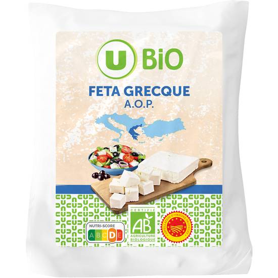 U - Bio feta grecque AOP au lait pasteurisé de brebis et chèvre