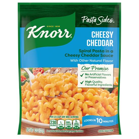 Knorr Pasta Sides Cheesy Cheddar Rotini in Cheese Sauce (4.3 oz)