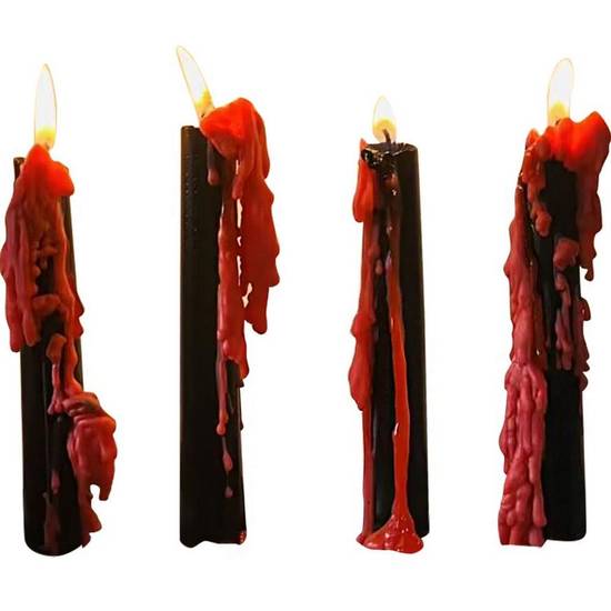 Bloody Wax Taper Candles, 10.6in, 4ct