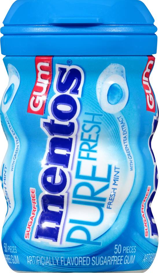 Mentos Sugarfree Pure Fresh Gum (50 ct) (mint)