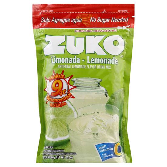 Zuko Lemonade Drink Mix (14.1 oz)