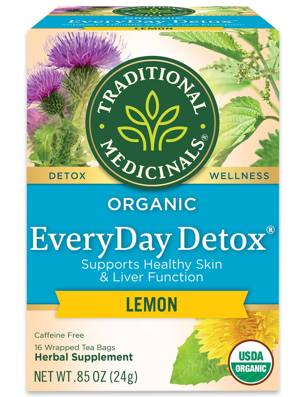 Traditional Medicinals Organic Everyday Detox Lemon Tea (0.9 oz)