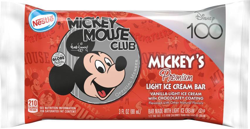 Nestlé Mickey Light Ice Cream Bars (6 ct, 532ml)