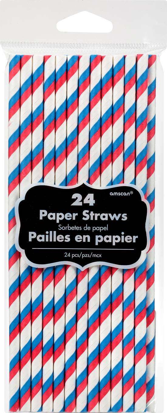 Amscan Paper Straws (24 ct)