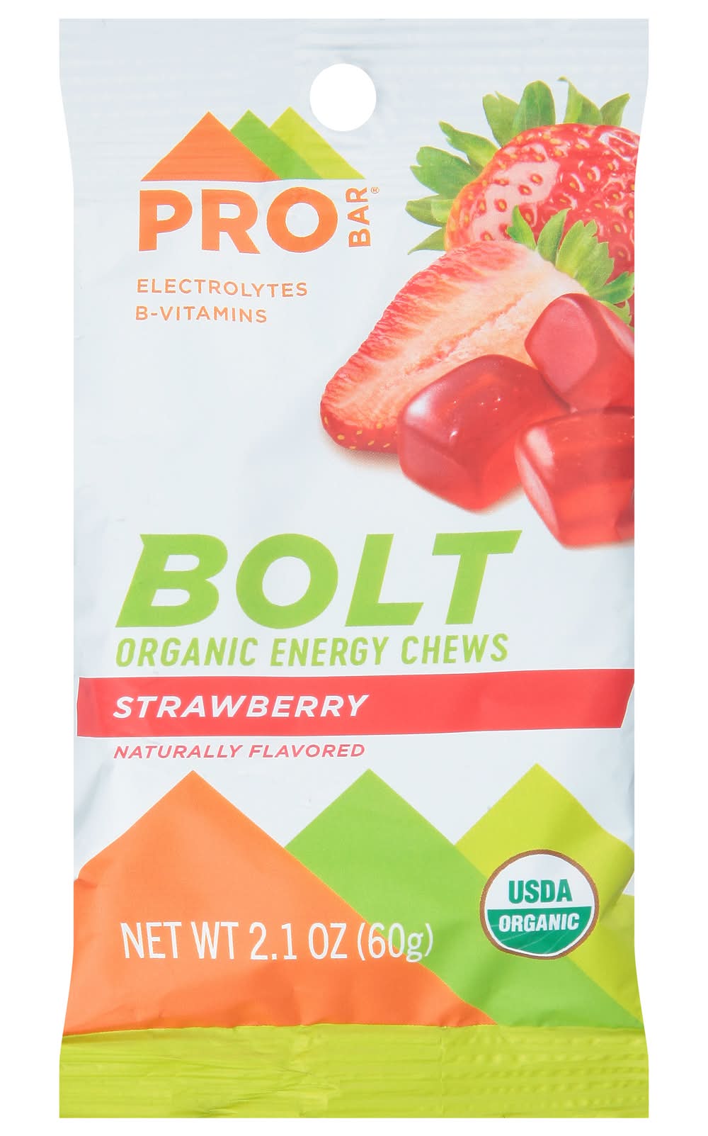 Pro Bar Strawberry Bolt Organic Energy Chews (2.1 oz)