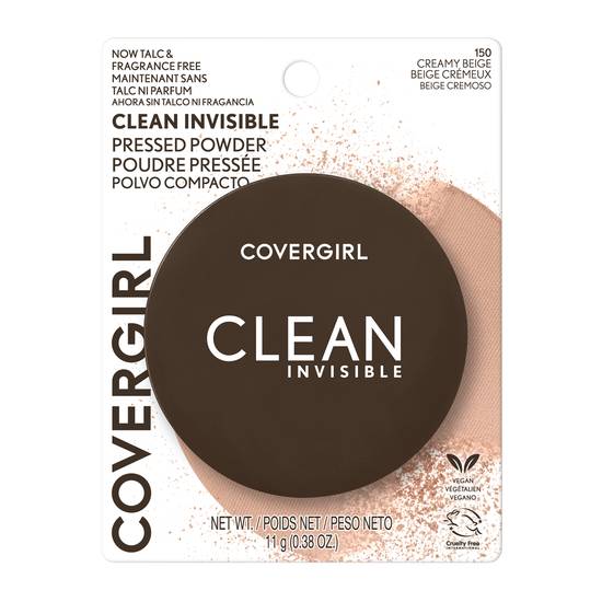 Covergirl Clean Invisible Light Beige Pressed Powder (creamy beige 150)