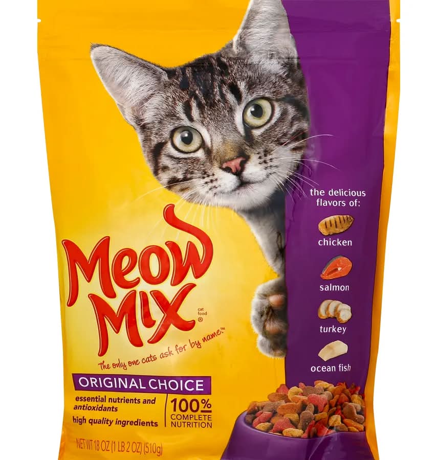 Meow Mix Original Choice Dry Cat Food 18oz Small Bag