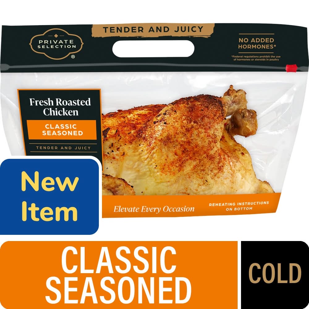 Private Selection Whole Roasted Chicken Cold, Classic Seasoned (32 oz)