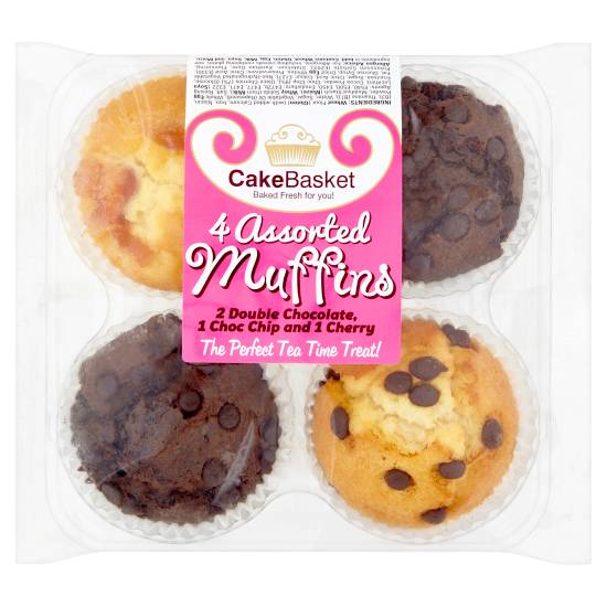 Cakebasket Assorted Muffins (4 ct)