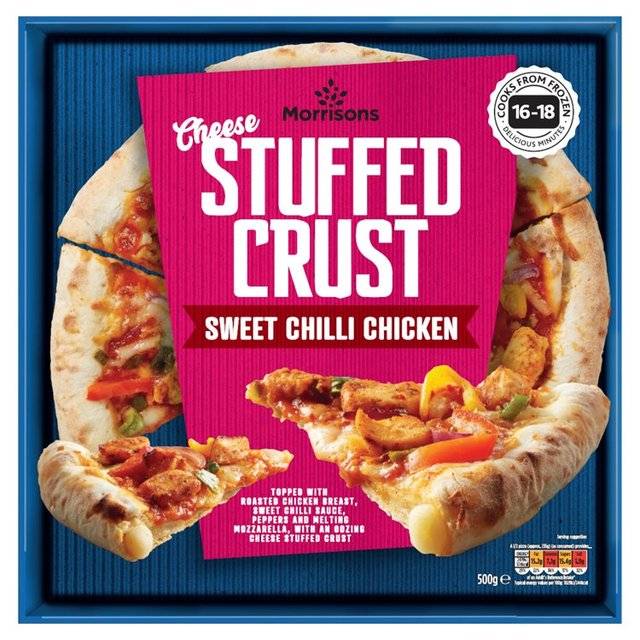 Morrisons Cheese Stuffed Crust Sweet Chilli Chicken Pizza