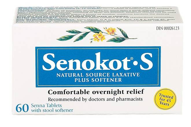 Senokot S Comfortable Overnight Relief Senna Tablets (60 units)