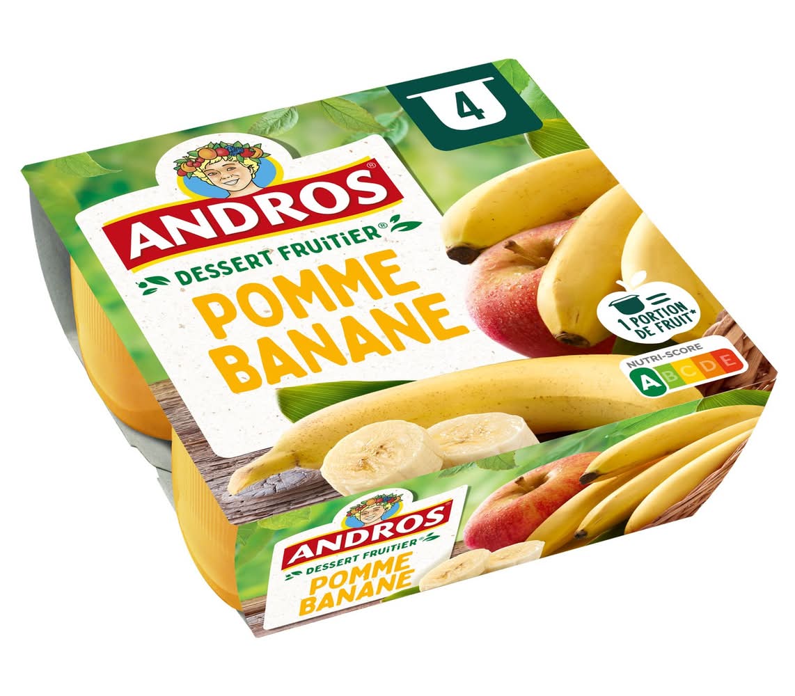 Andros - Dessert fruitier pomme banane (4)
