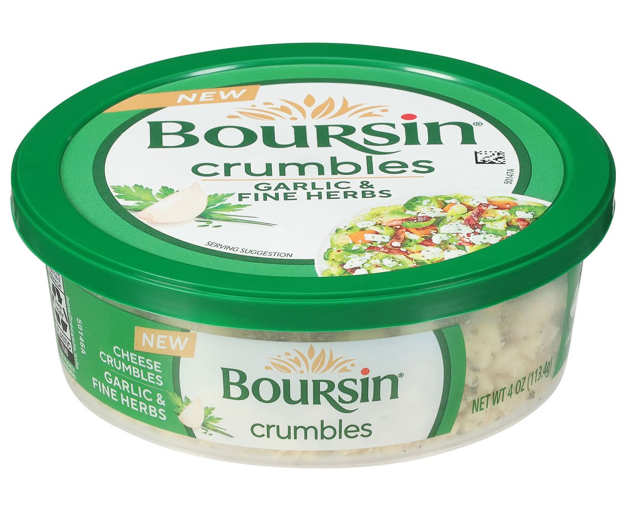 Boursin Garlic & Fine Herbs Cheese Crumbles (4 oz)
