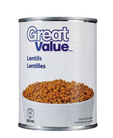 Great Value Lentils (540 ml)