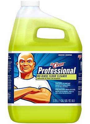 Mr. Clean Professional No-Rinse Floor Cleaner, Lemon, 1 Gallon (84820894)