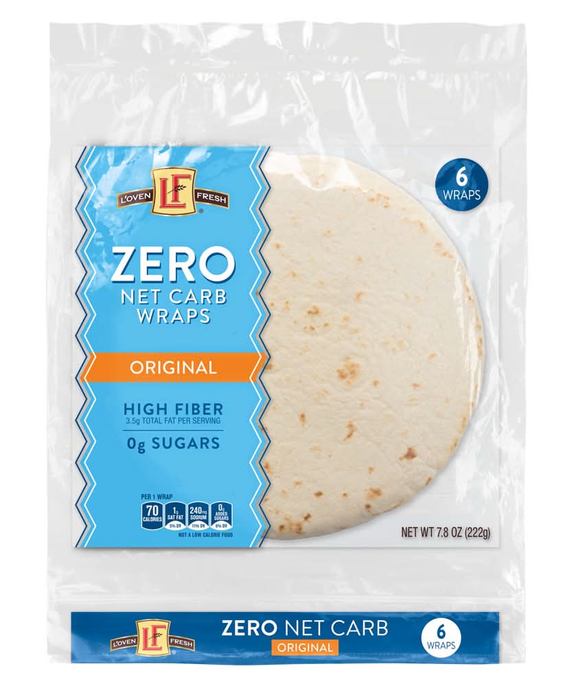L'oven Fresh Original Zero Net Carb Wraps (7.8 oz, 6 ct)