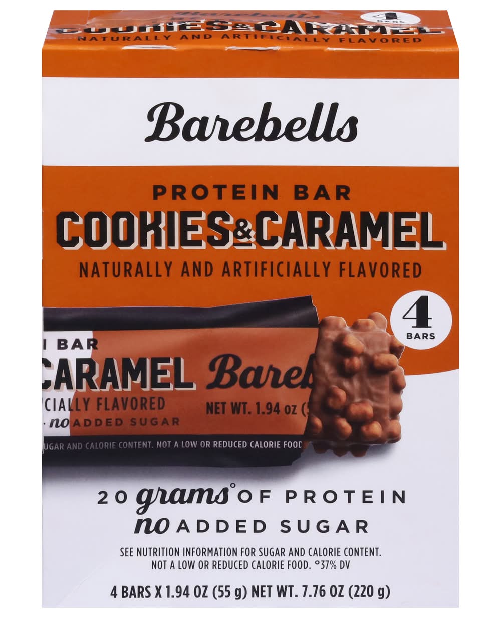 Barebells Protein Bars, Cookies & Caramel (4 x 1.94 oz)