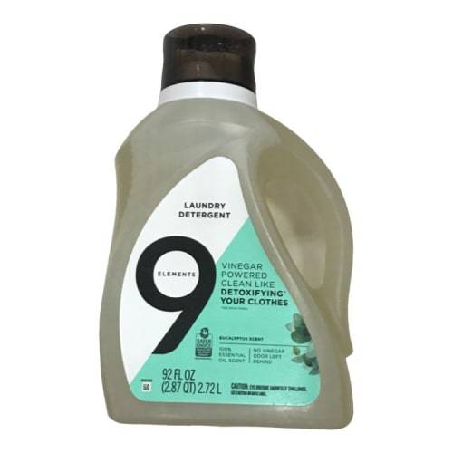 9 Elements Detoxifying Liquid Laundry Detergent, Eucalyptus (92 fl oz)