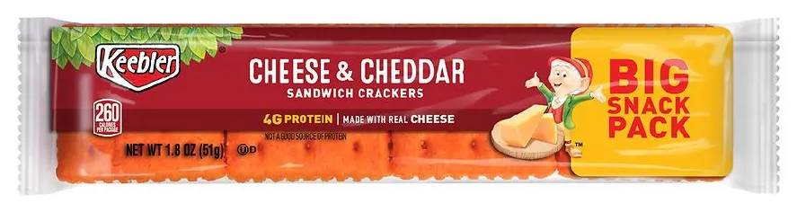 Keebler Cheese and Cheddar Sandwich Crackers