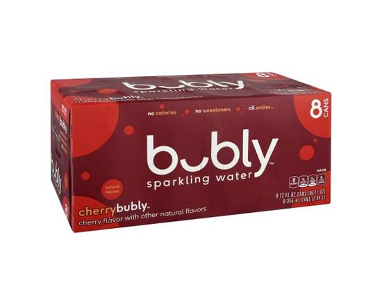 Bubly · Cherry Sparkling Water (8 x 12 fl oz)