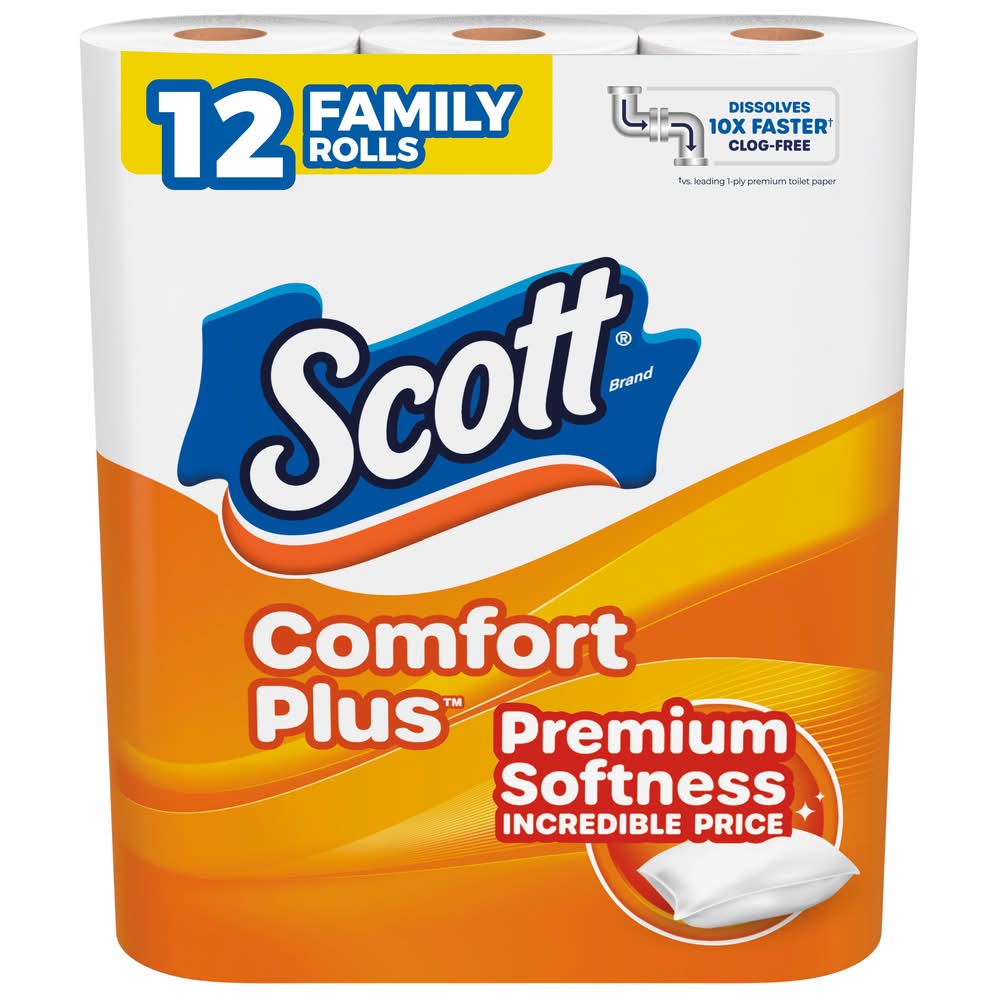 Scott Comfort Plus Toilet Paper (12 ct)