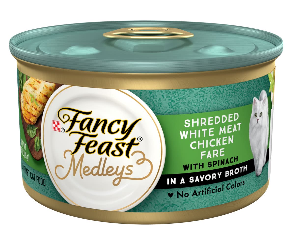 Fancy Feast® Medleys Adult Cat Wet Food - 3 OZ (Flavor: Chicken, Color: Assorted, Size: 3 Oz)