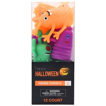 Happy Halloween Finger Puppets, Assorted (12 ct)