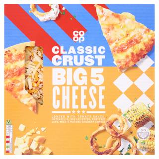 Co-op Big 5 Cheese Classic Crust Pizza 490g