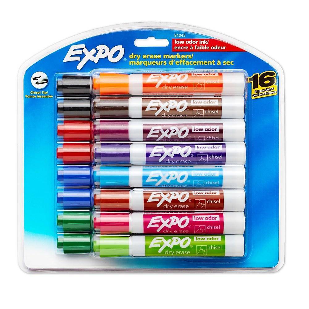 Expo Low Odour DryErase Markers Chisel Tip Delivery Near Me Order