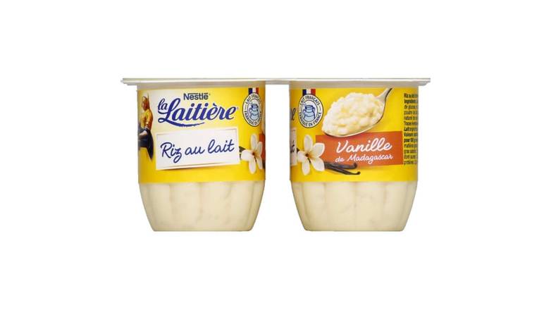 LA LAITIERE Riz au lait vanille Les 4 pots de 115g