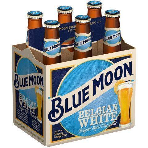 Blue Moon Belgian White Ale 6 Pack 12oz Bottle